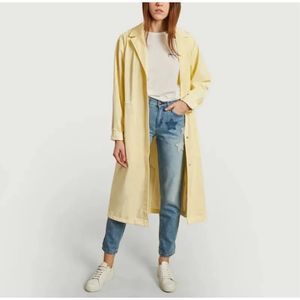 Rains String Overcoat in Pearl Size S/M